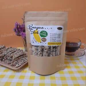 Banana Sticks backed with Sesame, 80 g. (Jiraporn)
