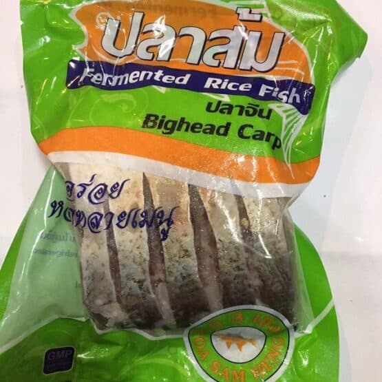 ปลาส้มปลาจีน (Fermented rice fish)