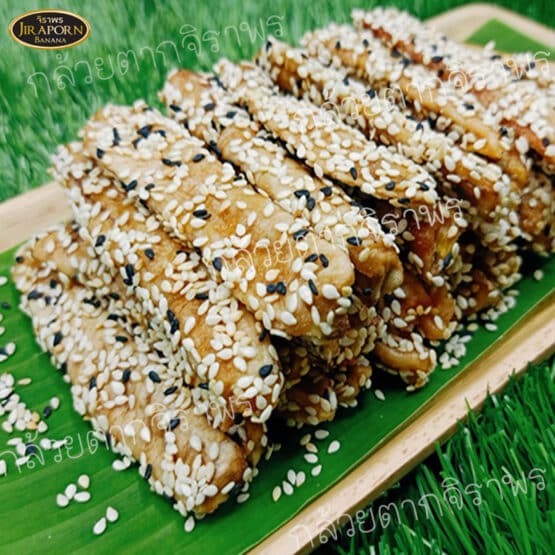 Banana Sticks backed with Sesame, 80 g. (Jiraporn) - Image 2