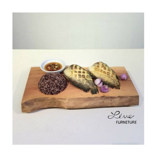 Square Madera Longan cutting board (8% humidity) - Image 2
