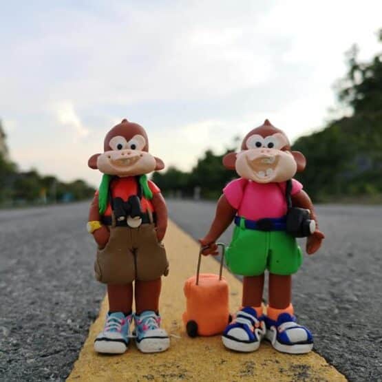 พวงกุญแจตุ๊กตาลิง - Image 4