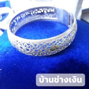 กำไลเงินแท้ ฉลุลายสิบสองราศี ไซส์กลาง