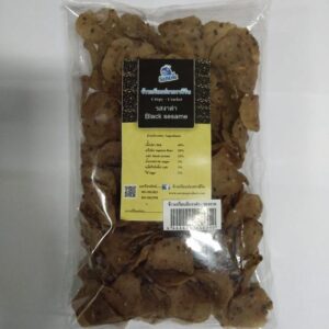 Black sesame fish cracker