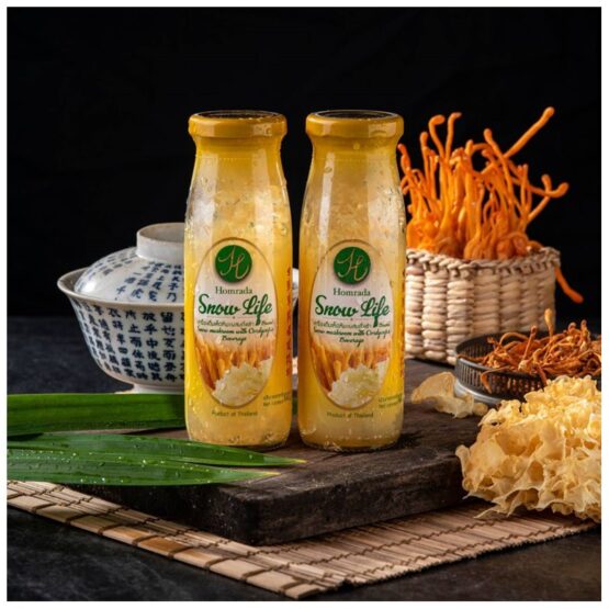 Snow mushroom with Cordyceps beverage (Pandan-Stevia formula and honey formula) - Image 3