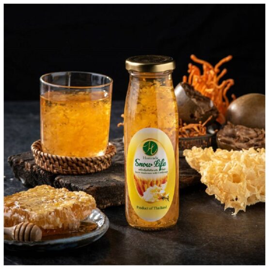 Snow mushroom with Cordyceps beverage (Pandan-Stevia formula and honey formula) - Image 2