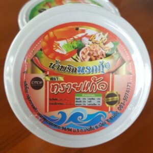 น้ำพริกนรกกุ้ง ตราทรายแก้ว
