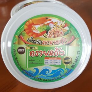 น้ำพริกมะขามกุ้ง ตราทรายแก้ว