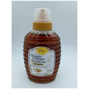 น้ำผึ้งดอกลำไย บุษราคัม ฮันนี่ ขนาด 800 กรัม (ขวดรวงผึ้ง)