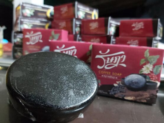 สบู่กาแฟ ผสมผงสครับกาแฟที่คัดพิเศษ ขนาด 100 กรัม ตรา รัษฎา - Image 7