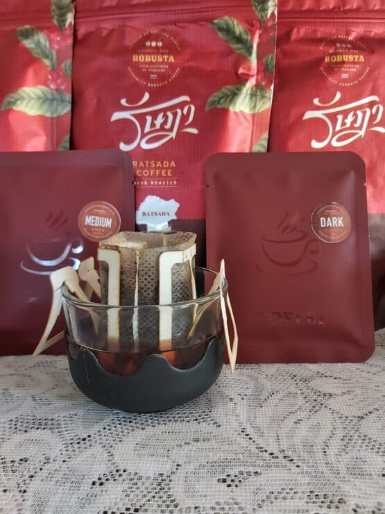 กาแฟดริป โรบัสต้า แบบเข้ม (Dark Coffee) บรรจุ 10 ซอง ตรา รัษฎา (RATSADA COFFEE) - Image 3