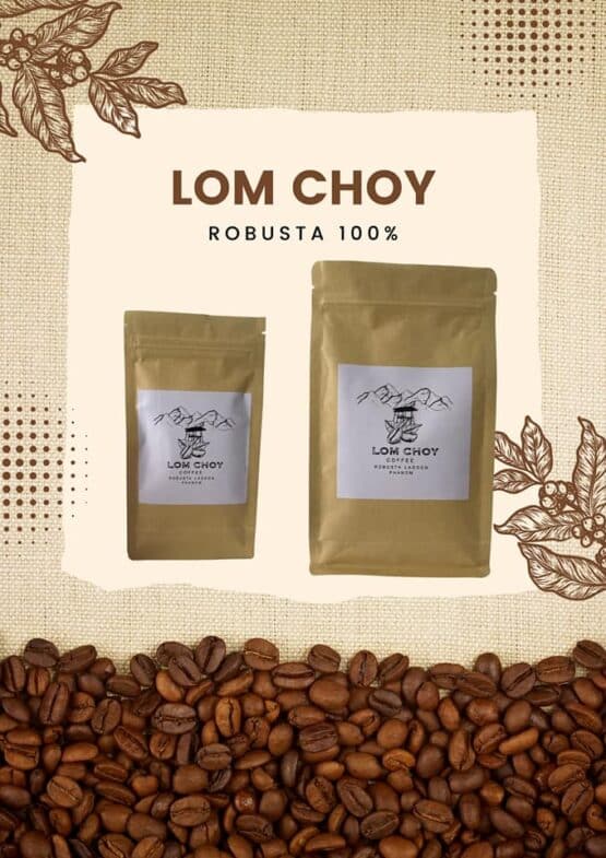 เมล็ดกาแฟคั่วสด โรบัสต้า 100% " LOM CHOY "  (Dark) ขนาด 100 g. - Image 3
