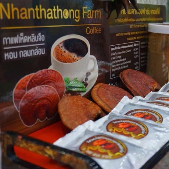 Lingzhi Coffee contains 10 sachets (15 g.) @ Nam Ta Thong Farm Community Enterprise - Image 3