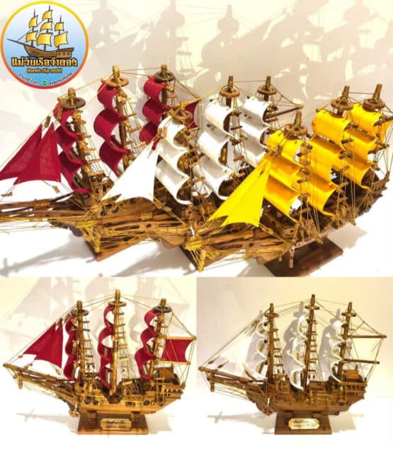 เรือจำลอง เรือสำเภาจีนจักรพรรดิ์ ขนาด 3S ตรา แม่วินเรือจำลอง