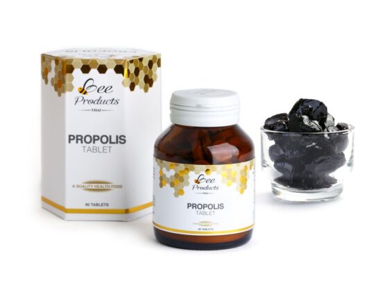 โพรโพลิสสกัดอัดเม็ด จำนวน 90 เม็ด ตรา บีโปรดักส์ไทย (Bee Products Thai)