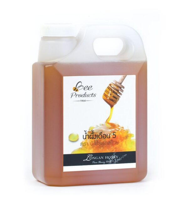 น้ำผึ้งดอกลำไย ขนาด 1.5 กิโลกรัม ตรา บีโปรดักส์ไทย (Bee Products Thai)
