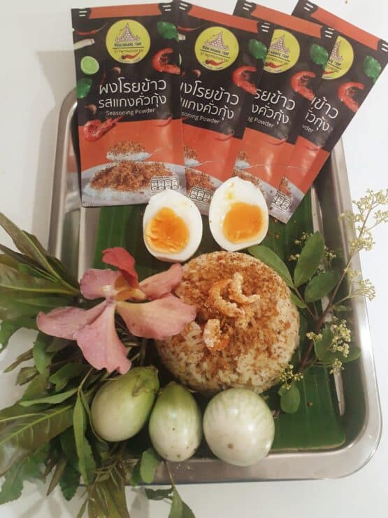 ผงโรยข้าว รสแกงคั่วกุ้ง @ เครื่องแกง บ้านหนองตาม