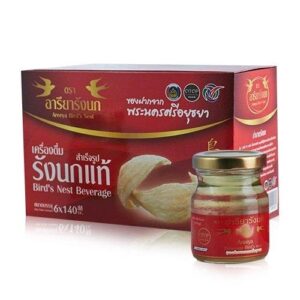 รังนกพร้อมดื่ม สำเร็จรูป ตรา อารียา ขนาด 75 cc จำนวน 6 ขวด