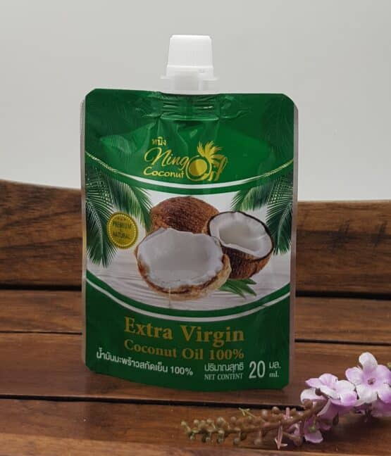 Cold Pressed Virgin Coconut Oil, 120ml. (20ml x 6) (Ning Coconut Oil) - Image 2