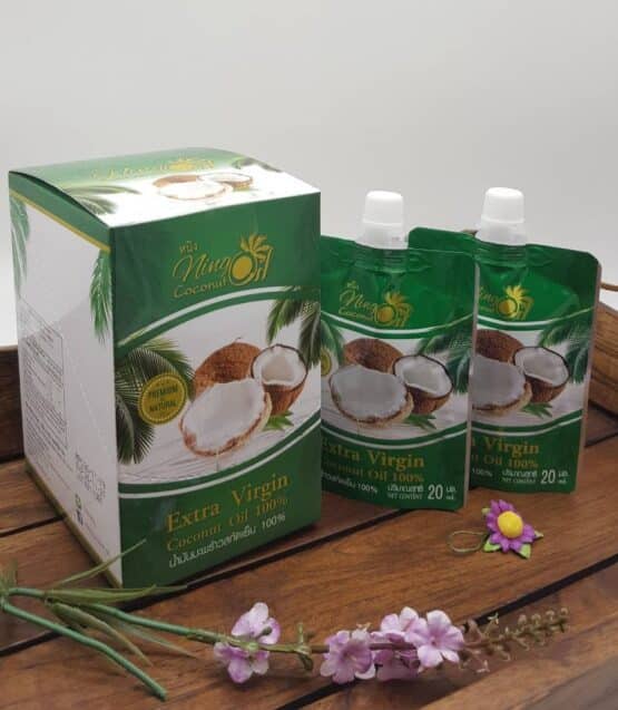 Cold Pressed Virgin Coconut Oil, 120ml. (20ml x 6) (Ning Coconut Oil)