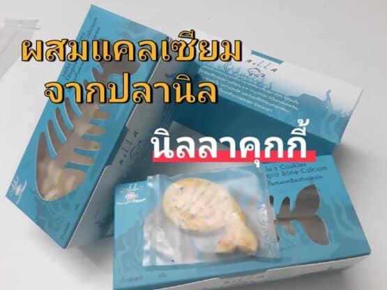 คุกกี้ผสมแคลเซียมก้างปลานิล ตรา Nilla (นิลลา)