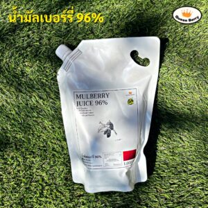 น้ำมัลเบอร์รี่ 96% บรรจุถุง ขนาด 1,000 ml. ตรา Queen Berry