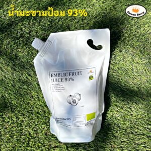น้ำมะขามป้อม 93% บรรจุถุง ขนาด 1,000 ml. ตรา Queen Berry