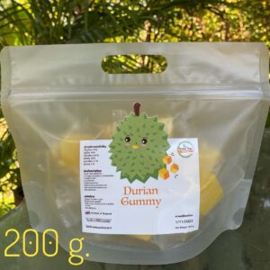 เยลลี่ทุเรียน (Durian Gummy) ขนาด 200 กรัม (แบบถุง) ตรา สวนปทุมทิพย์
