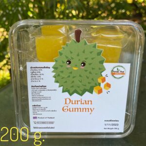 เยลลี่ทุเรียน (Durian Gummy) ขนาด 200 กรัม (แบบกระปุก) ตรา สวนปทุมทิพย์