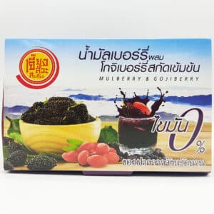น้ำมัลเบอร์รี่ ผสมโกจิเบอร์รี่ สกัดเข้มข้น ขนาด 75 cc x 6 ขวด ตรา เจี๊ยงลั๊วะสะเกี้ยง