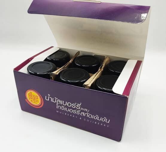 น้ำมัลเบอร์รี่ ผสมโกจิเบอร์รี่ สกัดเข้มข้น ขนาด 75 cc x 6 ขวด ตรา เจี๊ยงลั๊วะสะเกี้ยง - Image 4