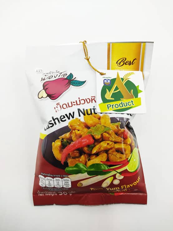 Cashew nuts, Tom Yum flavor, 30g.*72 packs (Kayee Phuket Nong O)