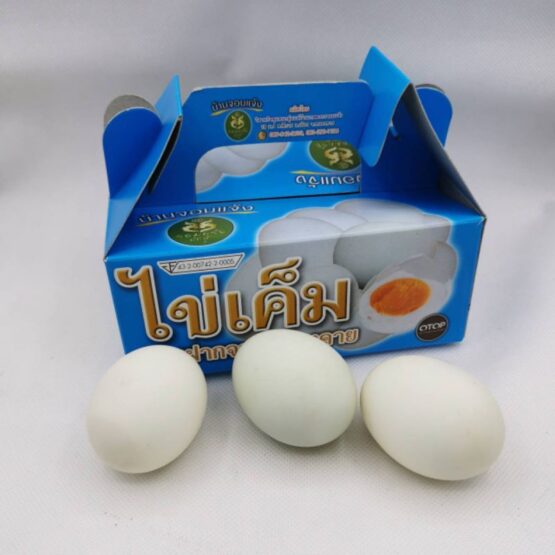 Salted Eggs applied with Termite Mounds Soil,  6  eggs (Baan Chom Chaeng) - Image 2