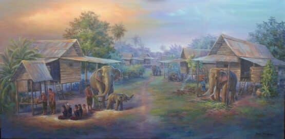 Drawing from the elephant village, Surin Province (Porn Art Shop) - Image 2
