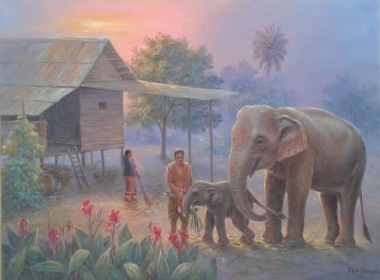 Drawing from the elephant village, Surin Province (Porn Art Shop) - Image 8