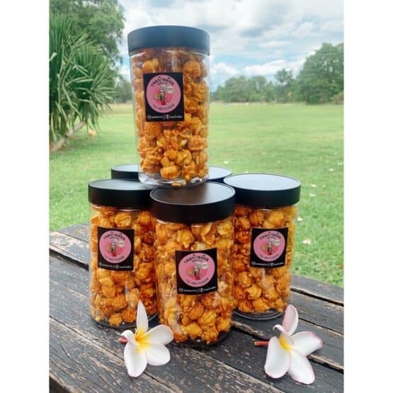 Popcorn caramel, less sweet, 120 g. (Khanom Baan Aom) - Image 3