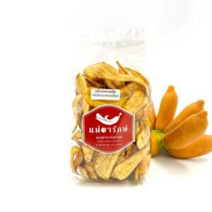 Fired Banana (Fried orange bananas, baked bark, salty salty), 230 g. (Mae Arak)