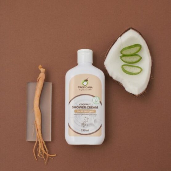 ครีมอาบน้ำน้ำมันมะพร้าวสูตรสำหรับทุกสภาพผิว ขนาด 290 ML ตรา Tropicana (ทรอปิคานา) - Image 3