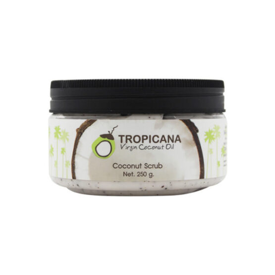 ครีมขัดผิวน้ำมันมะพร้าว สูตร Non Paraben ขนาด 250 กรัม ตรา Tropicana (ทรอปิคานา)