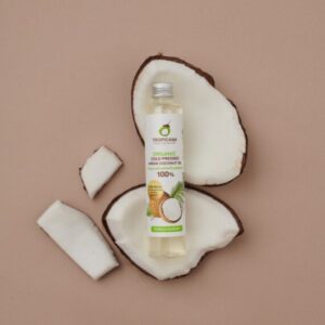 น้ำมันมะพร้าว สกัดเย็น ออร์แกนิก ขนาด 100 ML ตรา Tropicana (ทรอปิคานา)