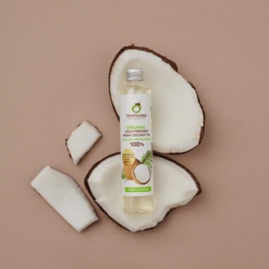 น้ำมันมะพร้าว สกัดเย็น ออร์แกนิก ขนาด 100 ML ตรา Tropicana (ทรอปิคานา)