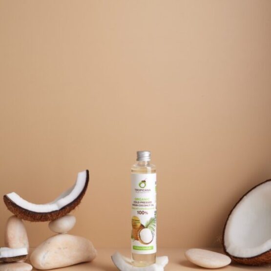 น้ำมันมะพร้าว สกัดเย็น ออร์แกนิก ขนาด 100 ML ตรา Tropicana (ทรอปิคานา) - Image 4