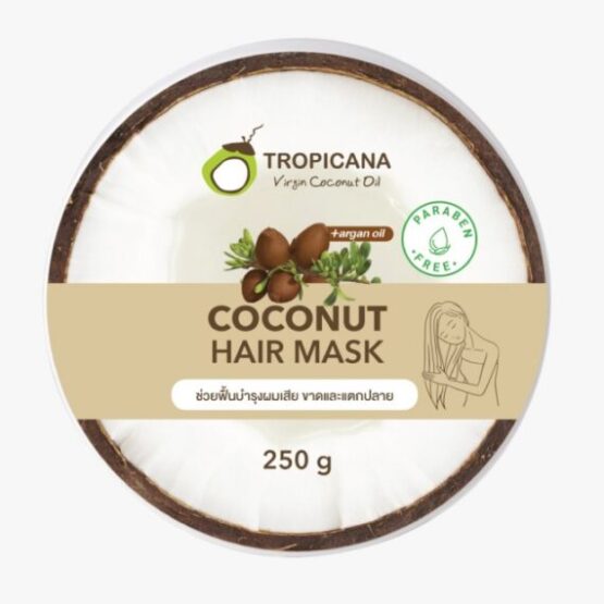ครีมหมักผมน้ำมันมะพร้าว สูตร NON PARABEN ขนาด 250 กรัม ตรา Tropicana (ทรอปิคานา) - Image 4