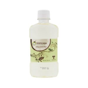 น้ำมันมะพร้าวบริสุทธิ์สกัดเย็นออร์แกนิก สำหรับกลั้วปาก กลิ่น ESSENTIAL OIL ขนาด 250 มล. ตรา Tropicana (ทรอปิคานา)