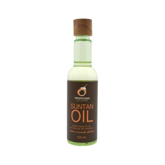 น้ำมันมะพร้าวบริสุทธิ์สกัดเย็นออร์แกนิก สำหรับปรับสีผิว สูตร NON PRESERVATIVE ขนาด 100 ML ตรา Tropicana (ทรอปิคานา)