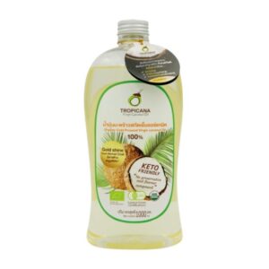 น้ำมันมะพร้าวสกัดเย็นออร์แกนิก รับประทานได้ ขนาด 1000 มล. ตรา Tropicana (ทรอปิคานา)