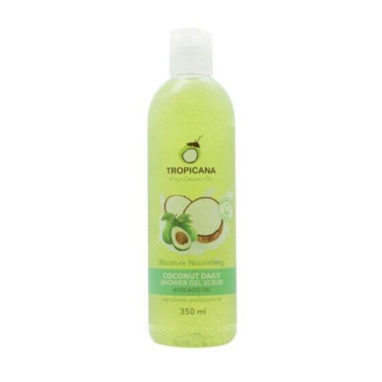 เจลอาบน้ำสครับ สูตรน้ำมันอะโวคาโด ขนาด 350 มล. ตรา Tropicana (ทรอปิคานา) - Image 2
