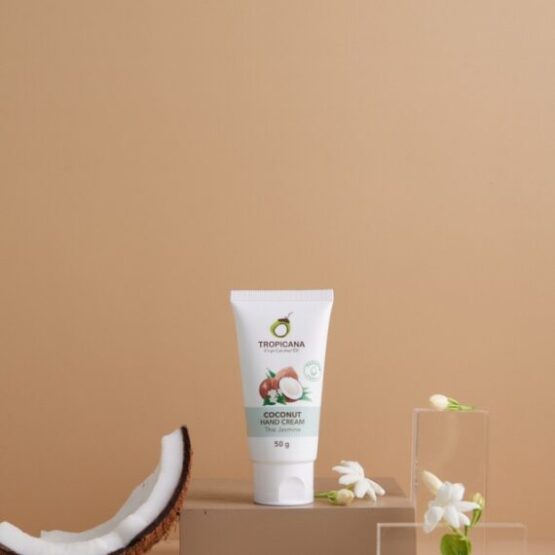 แฮนด์ครีมน้ำมันมะพร้าวกลิ่นมะลิ ขนาด 50 กรัม ตรา Tropicana (ทรอปิคานา) - Image 2