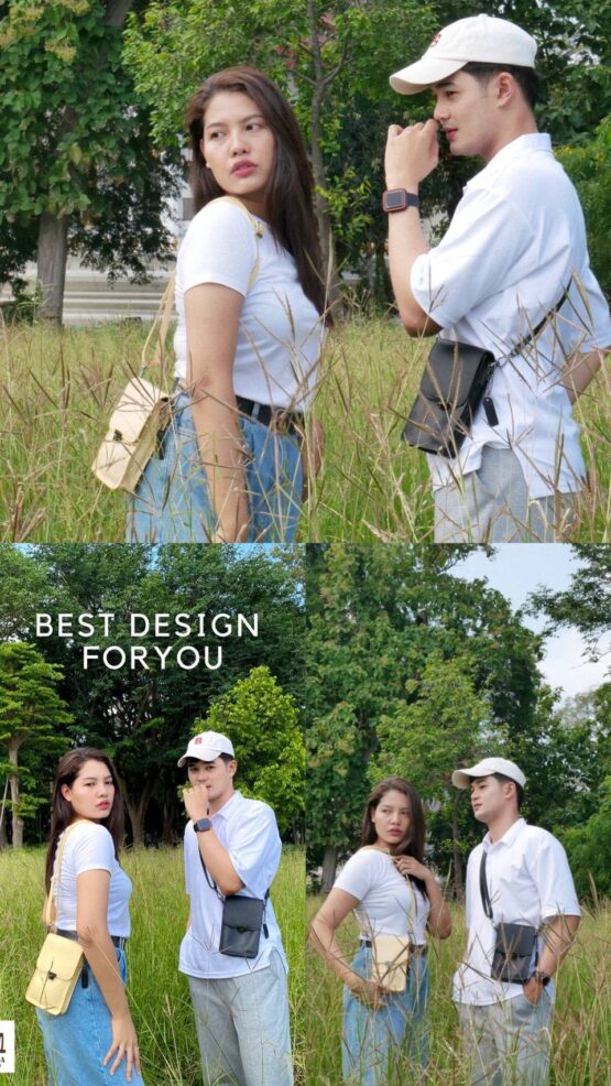 กระเป๋าหนังวัวแท้ ตรา METHA LEATHER - Image 2