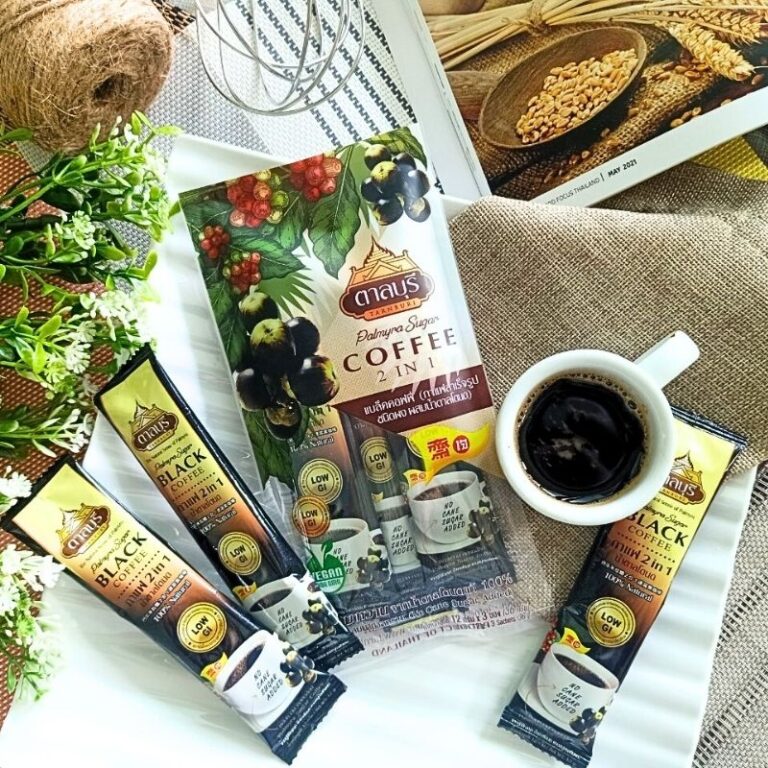 กาแฟ 2 in 1 น้ำตาลโตนด 36 กรัม ตรา ตาลบุรี