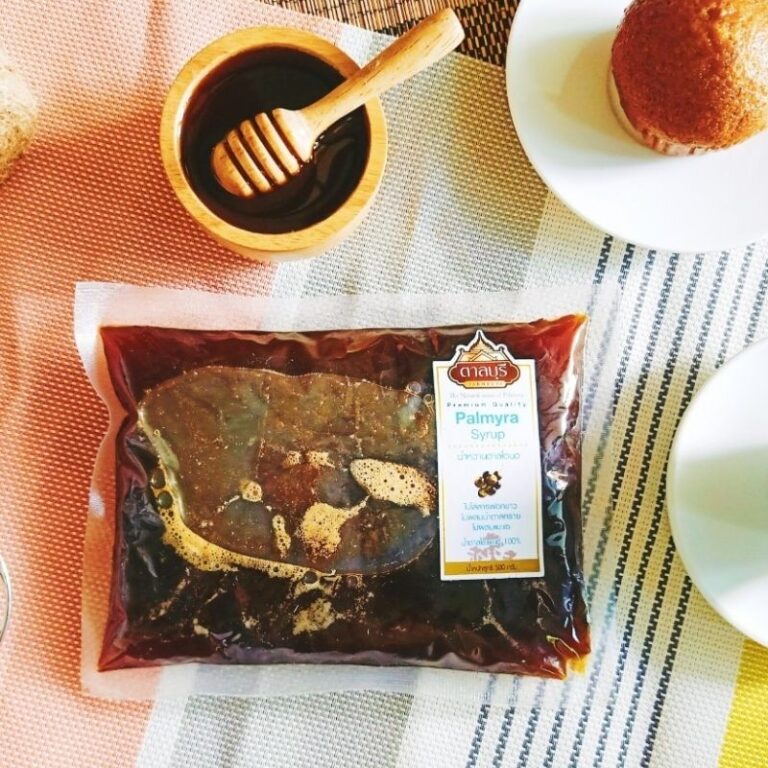 น้ำตาลโตนดเหลว บรรจุถุง 500 กรัม ตรา ตาลบุรี